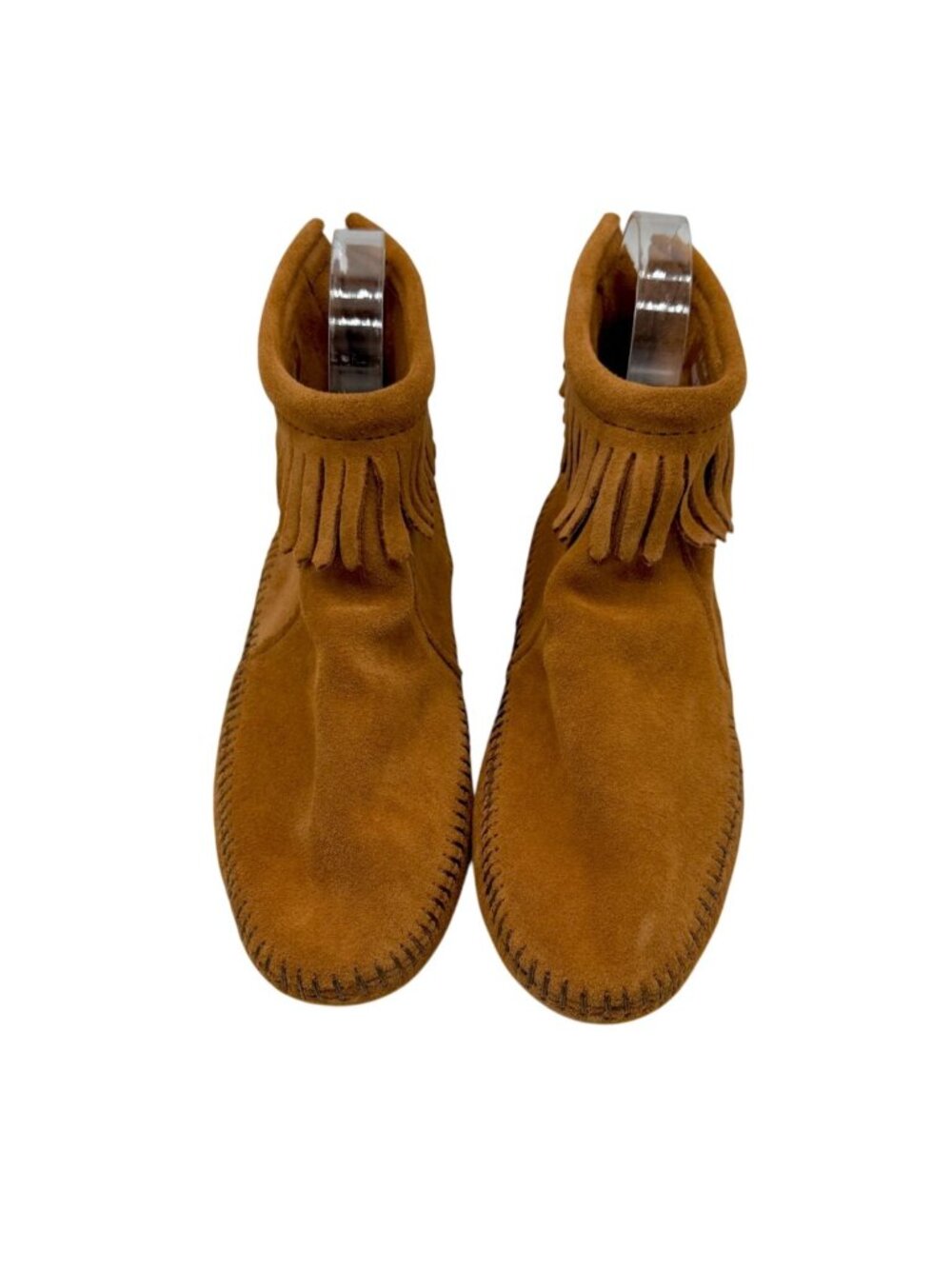Minnetonka Back Zip Softsole Boots Brown - Size 7.5